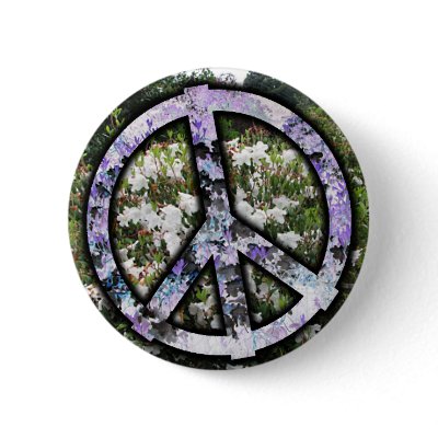 peace flower button by gregvan