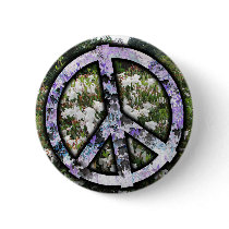 peace flower buttons