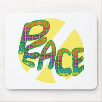 Peace- flower design mouse pad