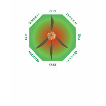 Peace Flower - Go Green t-shirts by karmasherbs Peace Flower - Go Green t-shirts