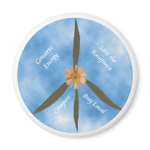 Peace Flower Magnet by karmasherbs Peace Flower Magnet