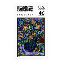 Peace Flower postage by daviniart Peace Flower postage