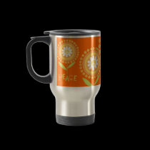 Peace Flower Travel Mug mugs