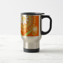 Peace Flower Travel Mug