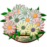 Peace &amp; Flowers Brooch Photo Cutout