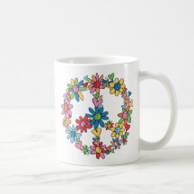 Peace Flowers Mug