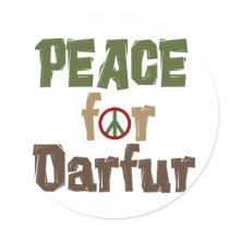 Peace For Darfur 3 stickers by awarenessgifts Peace For Darfur 3 stickers