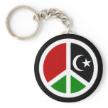Peace for Libya Keychains