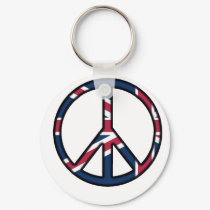 Peace for United Kingdom keychains by creativewizzard Peace for United Kingdom keychains