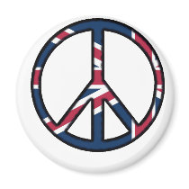 Peace for United Kingdom magnets by creativewizzard Peace for United Kingdom magnets