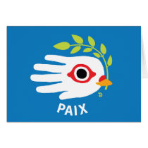 Peace French card