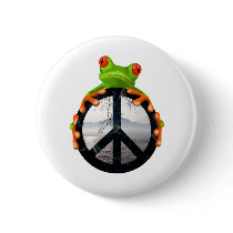 peace frog1 buttons