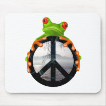 peace frog1 mousepads