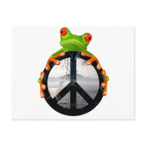 peace frog1 postcards