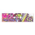 Peace Frog: Bumper Sticker bumper stickers by gregvan Peace Frog: Bumper Sticker bumper stickers
