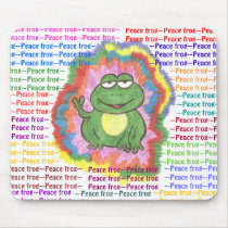 Peace frog mouse pad mousepads by peacefrogdd Peace frog mouse pad mousepads