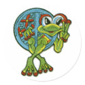 Peace Frog stickers