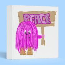 Peace Fuchsia Peace person binders