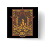 Peace Funk Afro Pin