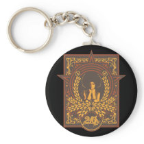 Peace Funk Afro Keychains