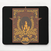 Peace Funk Afro Mouse Pad