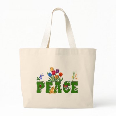 Peace Garden Canvas Bag by orsobear