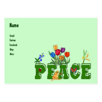 Peace Garden business cards by orsobear Peace Garden business cards