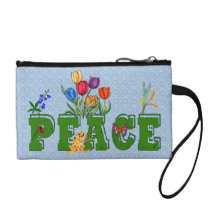 Peace Garden Change Purses