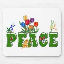 Peace Garden mousepads by orsobear Peace Garden mousepads
