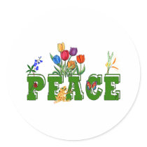 Peace Garden stickers by orsobear Peace Garden stickers