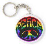 Peace - Gay Flag Key Chains