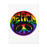 Peace - Gay Flag postcards
