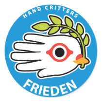 Peace German sticker