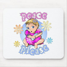Peace Girl Mouse Pad
