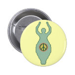Peace Goddess Button