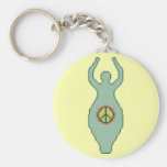 Peace Goddess Cross Stitch Pattern Keychain