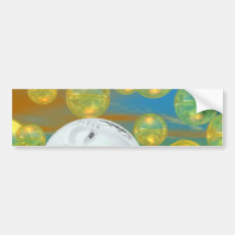 Peace – Golden and Emerald Serenity Bumper Stickers