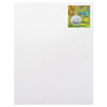 Peace – Golden and Emerald Serenity Customized Letterhead