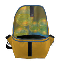 Peace – Golden and Emerald Serenity Messenger Bags