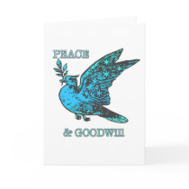 Peace & Goodwill Greeting Card by ARTegrity Peace & Goodwill Greeting Card