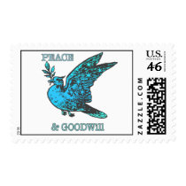 Peace & Goodwill Postage Stamps by ARTegrity Peace & Goodwill Postage Stamps