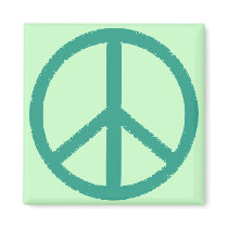 peace green magnets