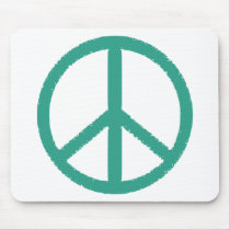 peace green mousepads