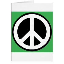 Peace Green Symbol! Card