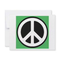 Peace Green Symbol! invitations