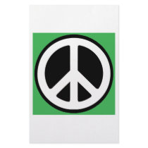 Peace Green Symbol! Stationery Design