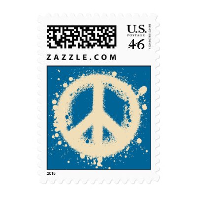 Peace Grunge Postage