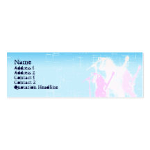 Peace Guitar Singer - Skinny Business Card