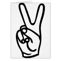 peace hand - no war cards