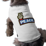 Peace Hand Sign Pet Tee